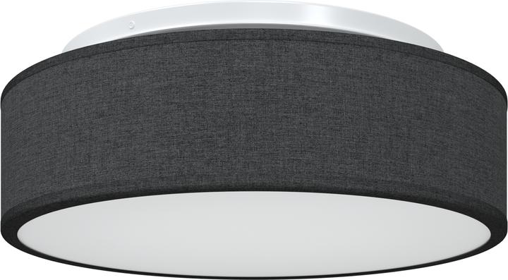 Produktbild VidaXL Deckenlichter Flush Mount Schwarz Ø 38 cm Stoff E27 (E27)