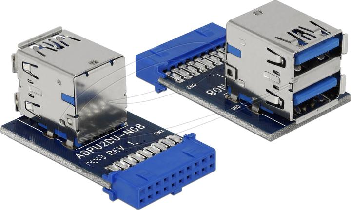 Actual product image Delock 41865 USB 3.0 pin header socket (USB 3.1, USB 3.0)