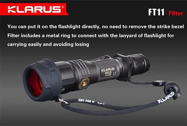Actual product image Klarus Colour filter for XT11 & XT 12, white