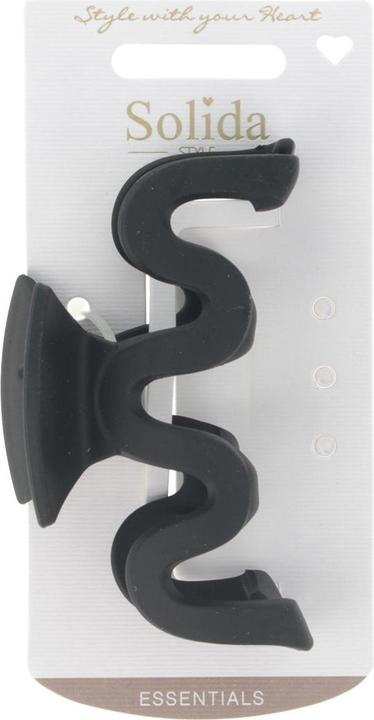 Image du produit Solida Pince à cheveux noire matte ondulée