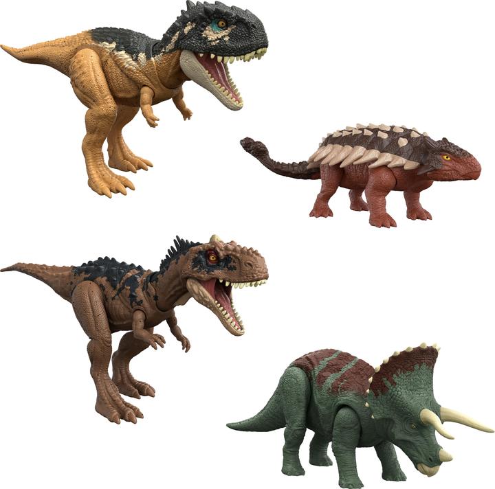 Actual product image Mattel GmbH JURASSIC WORLD figure Roar Roar Strikers assorted
