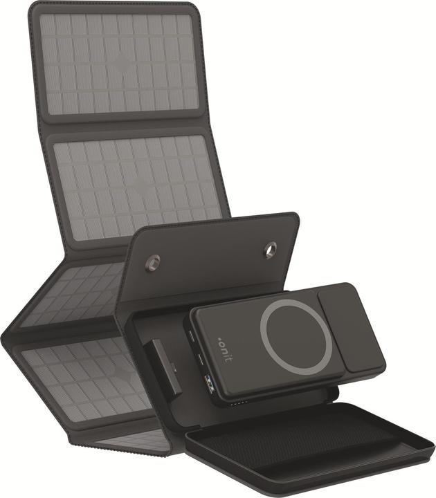Produktbild Onit Powerbank Solar Pro 10000 mAh, Akkutyp: Lithium-Polymer (10000 mAh, 20 W, 37 Wh)