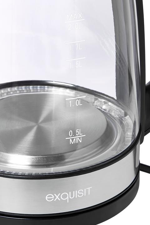 Actual product image Exquisit WK 3501 5010060, glass/stainless steel/sch (2 l)