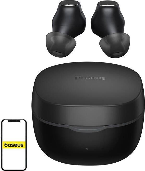 Actual product image Baseus Earphones TWS Bowie WM01 (black) (35 h, Wireless)