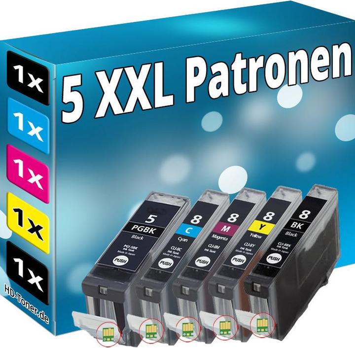 Immagine prodotto Druckfuxx DRUCKER PATRONE+CHIP für CANON MP500 MP510 MP520 MP530 MP610 MP810 MP8