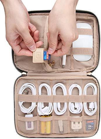 Produktbild Only-Bags.Store Elektronik-Tasche, Elektronik-Reise-Organizer für Handy-Ladekabel, Powerbank, USB-Sticks, SD-Karten