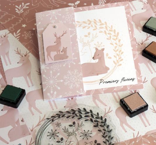 Actual product image Artemio Silicone stamp "Snow Deers"