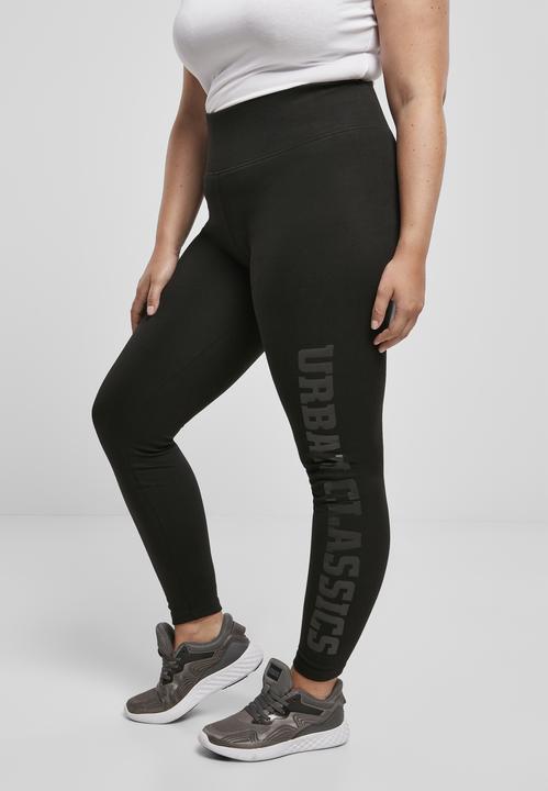 Actual product image Urban Classics Ladies High Waist Branded Leggings (S)