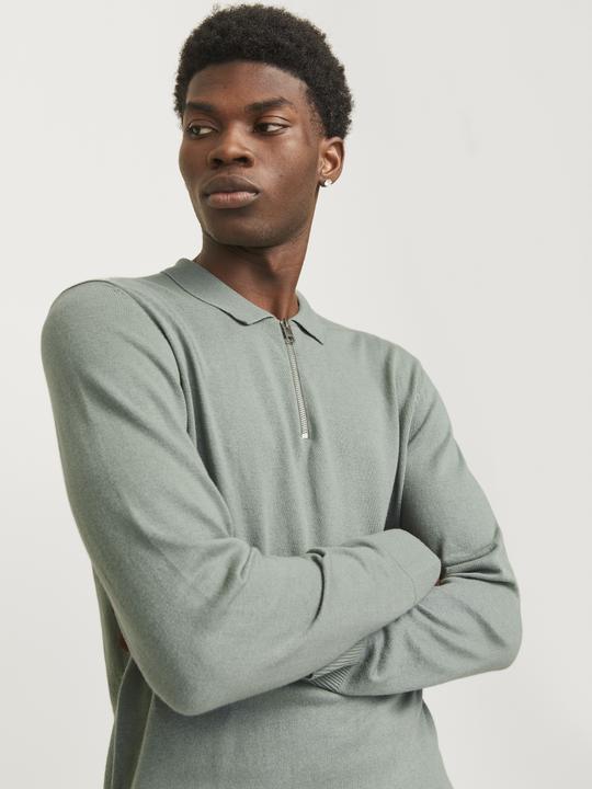 Actual product image Jack & Jones Jjeemil Knit Polo Half Zip Ls Noos (L)