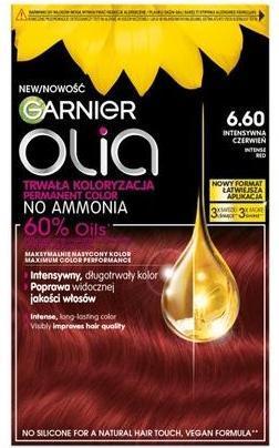 Actual product image Garnier Olia Hair Color 660 Intense Red (660 Intense Red)