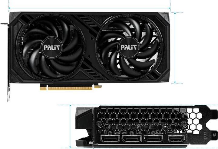 Image du produit Palit GeForce RTX4060TI Dual (8 Go)