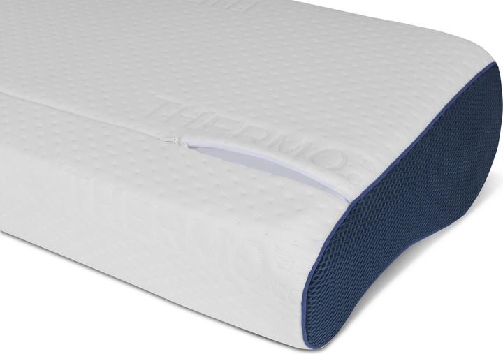 Image du produit Aspero Oreiller viscoélastique avec taie d'oreiller Wavre (60 x 30 x 12 cm)