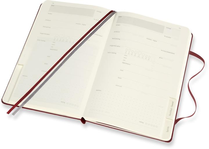 Immagine prodotto Moleskine Passion Journal L/A5, Vino, copertina rigida, rosso scuro (A5, Rigatura speciale, Copertina rigida)