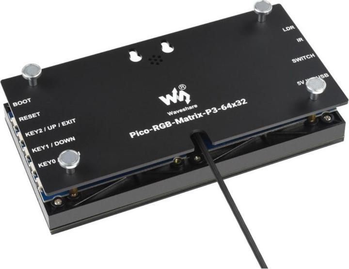 Produktbild WaveShare Digitale RGB Matrix Uhr für Rasperry Pi Pico 64x32