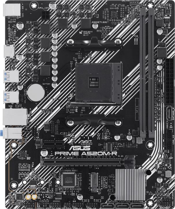 Actual product image ASUS PRIME A520M-R (AM4, AMD A520, mATX)