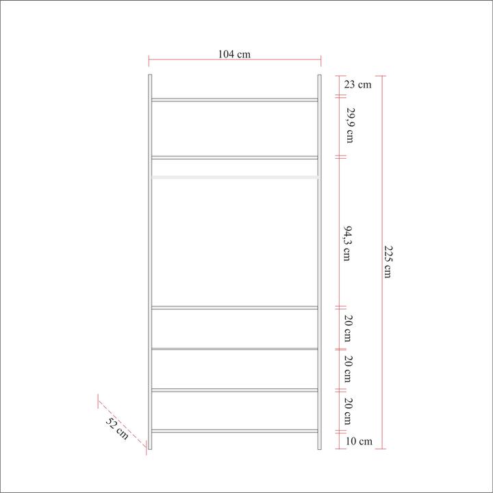 Actual product image Hanah Home Axel (104 x 52 x 225 cm)