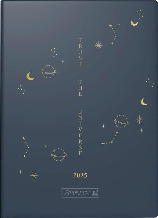 Produktbild Brunnen 1073112015 Taschenkalender Modell 731 (2025) 'Universe'| 2 Seiten = 1 Woche| A6| 144 Se (10 x 14 cm, Deutsch)