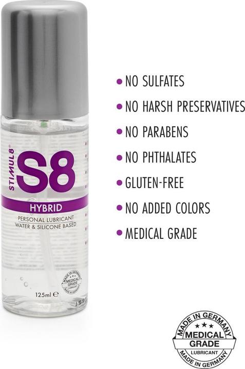 Actual product image Stimul8 S8 Hybrid Lube 125ml (125 ml)