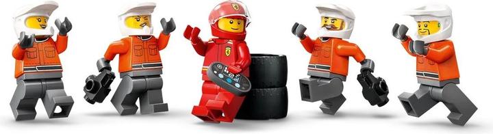 Produktbild LEGO F1 Boxenstopp mit Boxencrew und Ferrari Flitzer (60443, LEGO City)