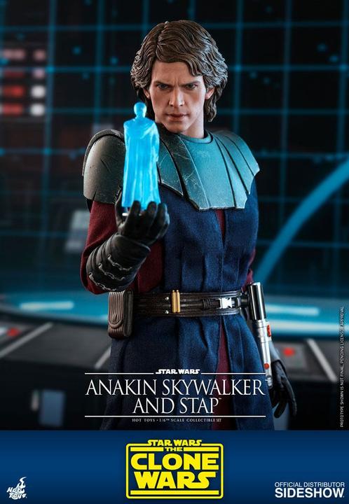 Actual product image Hot Toys Star Wars - The Clone Wars "Anakin Skywalker & STAP" 1/6 Scale Figure