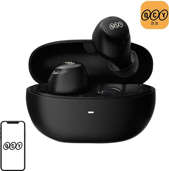 QCY Wireless Earphones TWS HT07 ANC (black) (ANC, 32 h, Wireless)