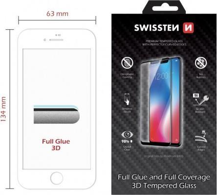Produktbild Swissten Ultra Durable 3D Full Glue Glass (1 Stück, Apple iPhone 8, Apple iPhone 7)