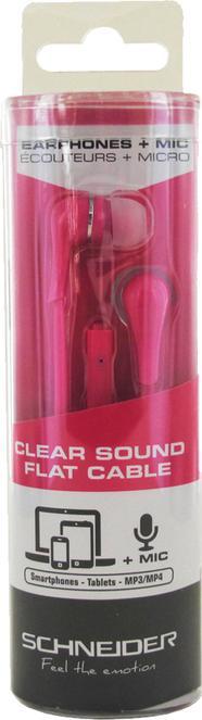 Image du produit Schneider Kit Pieton Cable Plat Clear Sound Rose + Micro (Filaire)