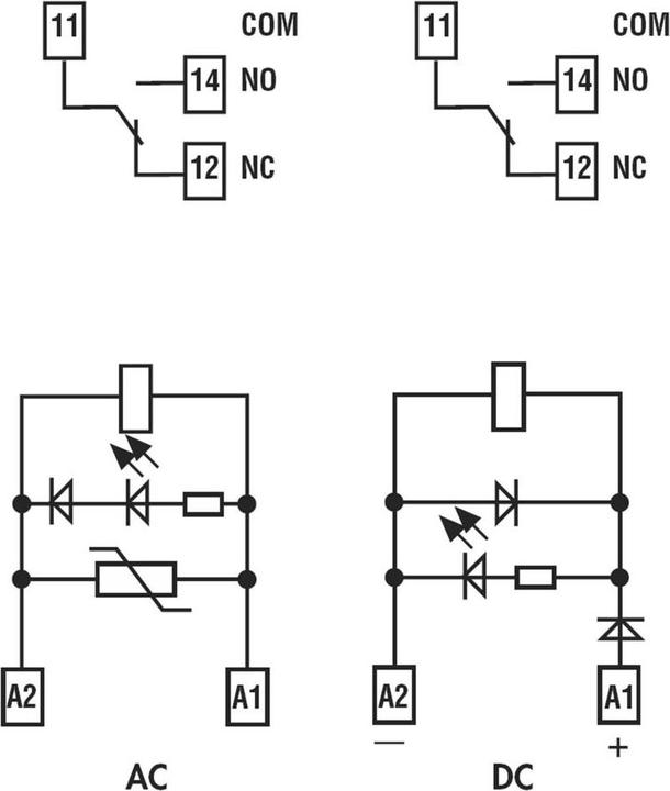 Actual product image Finder Coupling relay with 1 changeover contact 10 A, tension clamp terminal socket 4C.51.8.230.0060 1