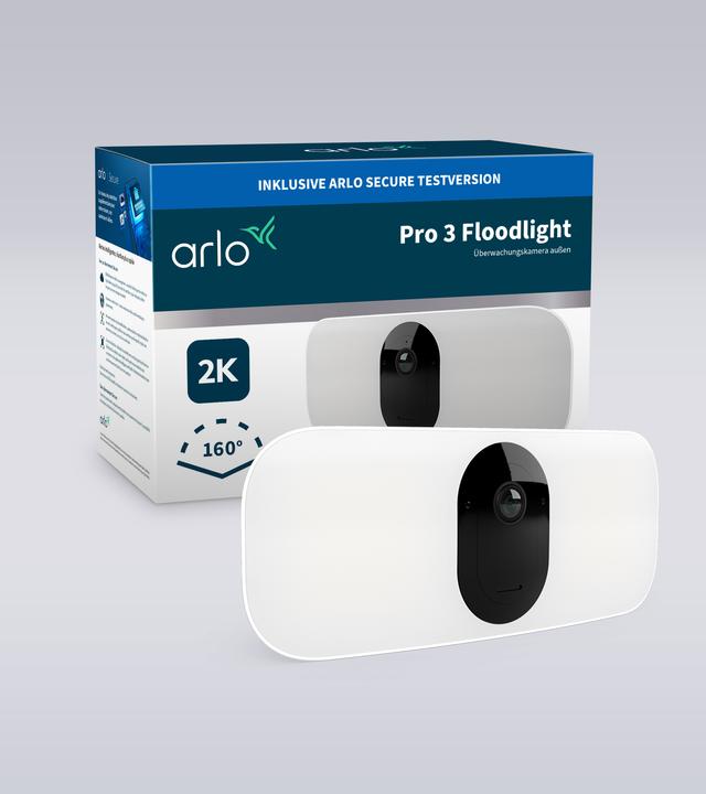 Produktbild Arlo Pro 3 Floodlight Kamera, weiss (2560 x 1440 Pixels)