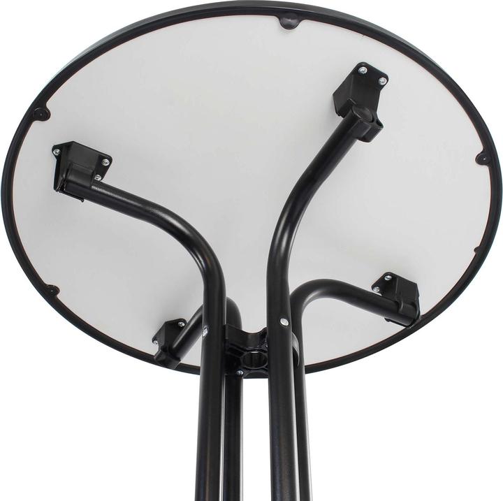Immagine prodotto Wiltec Tavolo bistrot pieghevole Toboli nero Ø 80 cm tavolo alto tavolo bar tavolo festa rotondo