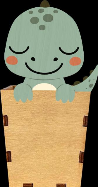 Actual product image Vintiun Bleistifthalter Dino