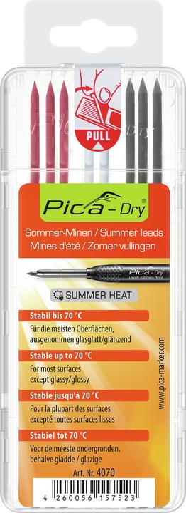 Produktbild Pica Ersatzminen DRY SUMMER SB (Ersatzmine, Weiss, Grau, Rot, 2.80 mm)