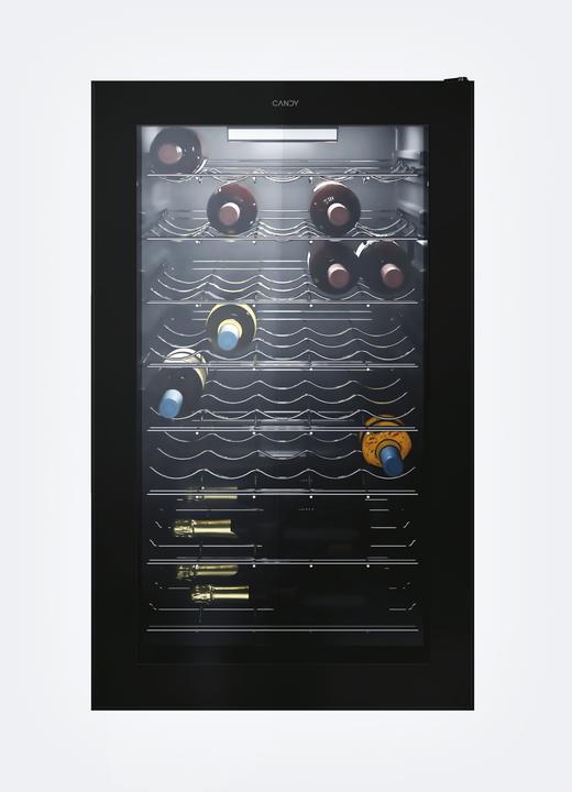 Actual product image Candy DiVino CWC 150 EM/NF Wine Cellar with compressor Free installation Black 41 bottle/barrel