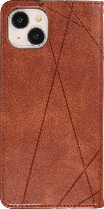 Produktbild PhoneLook Hülle Flip Geometrisch Hellbraun (Apple iPhone 15 Plus)