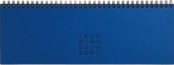 Image du produit Simplex Tisch-Querkalender Septant 30.7 x 10.5 cm, 2026, Blau (29 x 10,5 cm, Allemand)