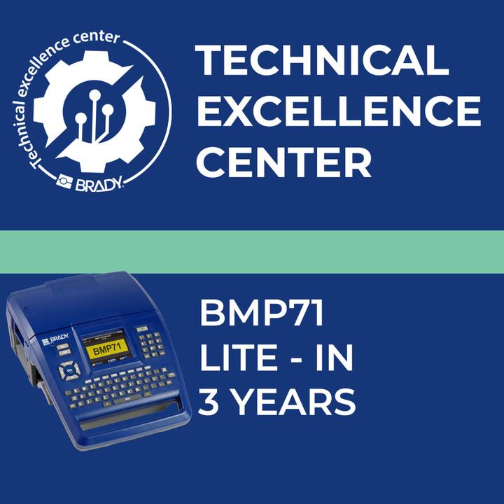 Energielabel Brady Servicecontract BMP71 Lite