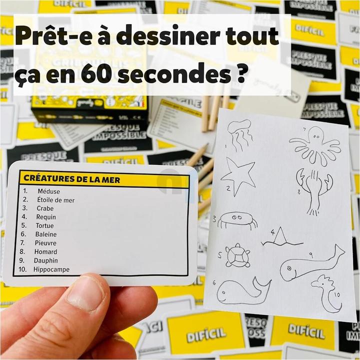 Image du produit Gamely GRIBOUILLIS CHRONO - Le jeu de dessin le plus rapide du monde (probablement) (Français)
