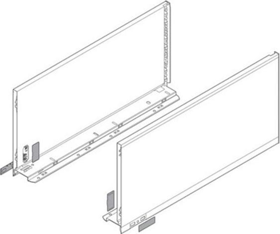 Produktbild Blum Flexible Frontschubkasten-Sets LEGRABOX pure F, seidenweiss