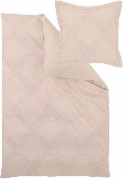 Produktbild Curt Bauer Mako-Brokat Damast Bettwäsche Sophia rosegold (Bettwäsche Set, 155x220 cm + 80x80 cm)