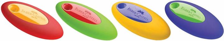 Produktbild Faber-Castell Kunststoff-Radierer OVAL, farbig sortiert