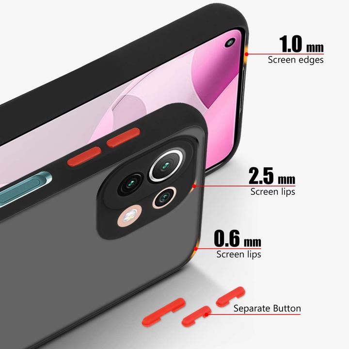 Produktbild Cadorabo Hülle für Xiaomi Mi 11 LITE (4G / 5G) / 11 LITE NE Matt Design (Xiaomi Mi 11 Lite, Xiaomi Mi 11 Lite 5G, Xiaomi 11 Lite 5G NE)