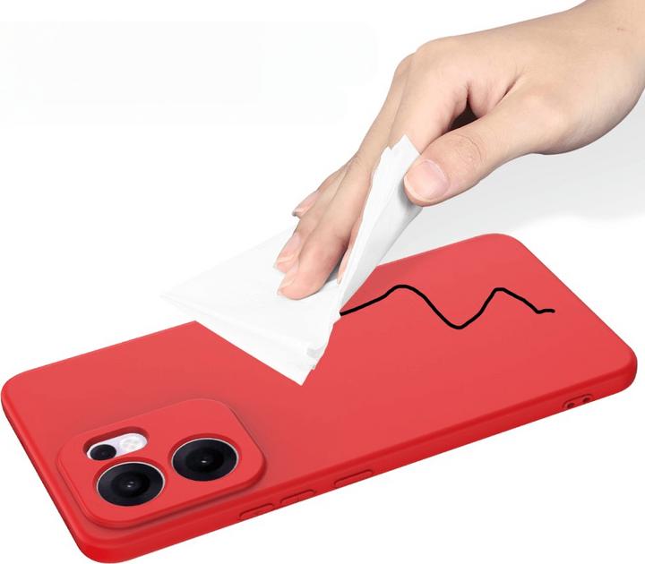 Image du produit Cover-Discount OPPO Reno13 F - Silikon Gummi Hülle mit Riemen (Oppo Reno 13 Pro)