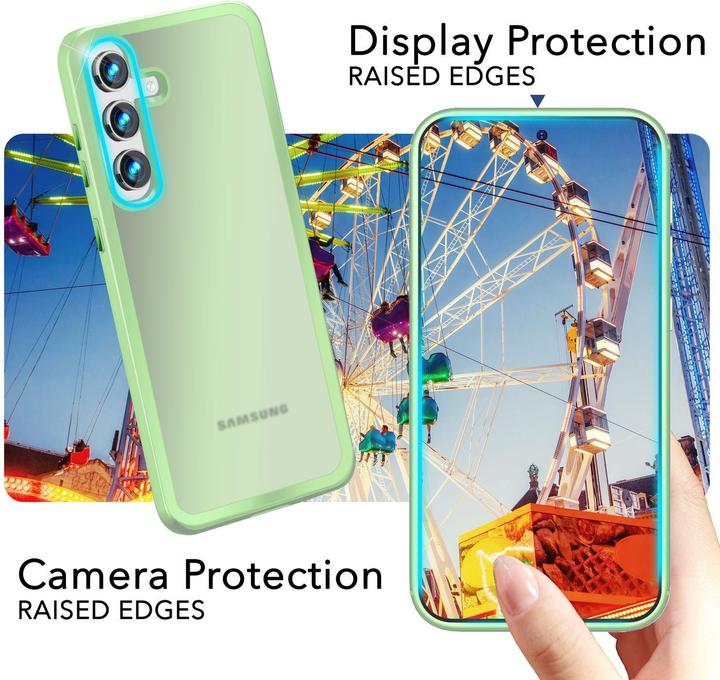 Actual product image Nalia Semi-transparent hybrid cover with protective frame (Samsung Galaxy S24+)