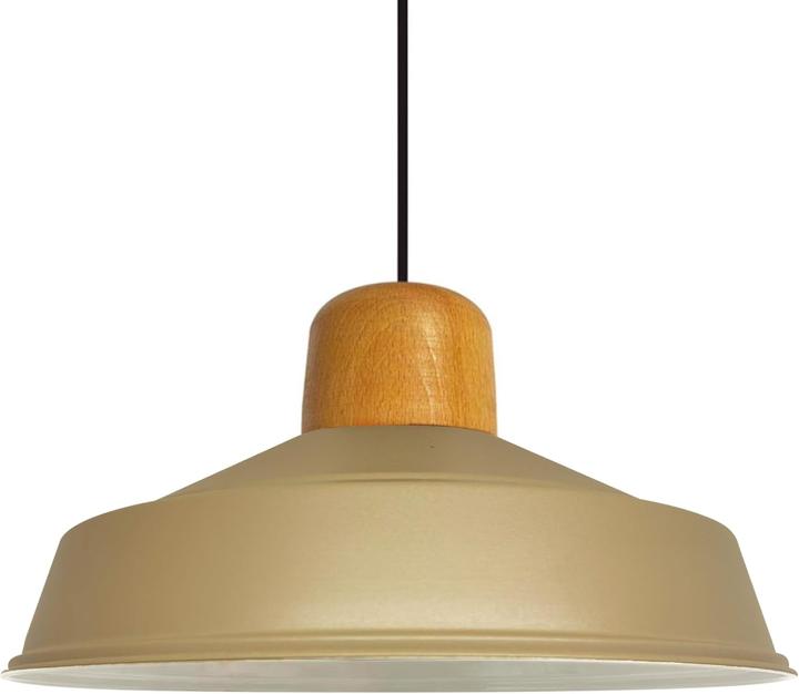 Bamyum Asletl-Holz Pendelleuchte Beige (E27)