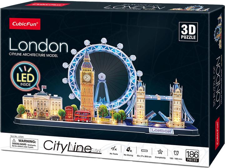 Actual product image NoName 3d Puzzle City Line London LED (107 pieces)