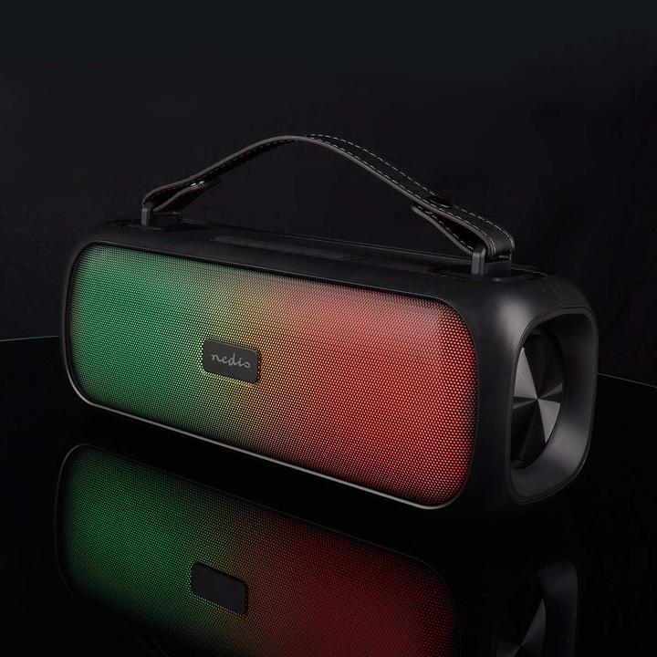 Produktbild Nedis Bluetooth® Party Boombox 4.5 hrs 2.0 30 W Medienwiedergabe: AUX/USB IPX5 Verknüpfbar Tragegrif (4.50 h, Netzbetrieb)