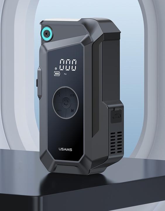 Actual product image Usams Jumpstarter Powerbank 8000mAh + wbudowana latarka czarny/black ZB287 (8000 mAh, 60 W, 29.60 Wh)