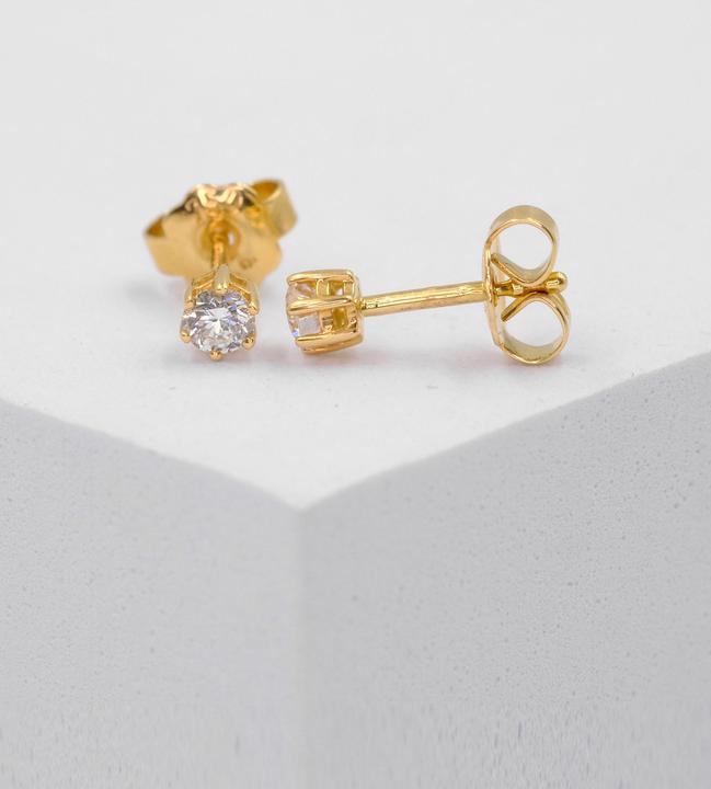 Immagine prodotto Muau Orecchini a perno (Oro giallo 750/18 K Oro giallo)