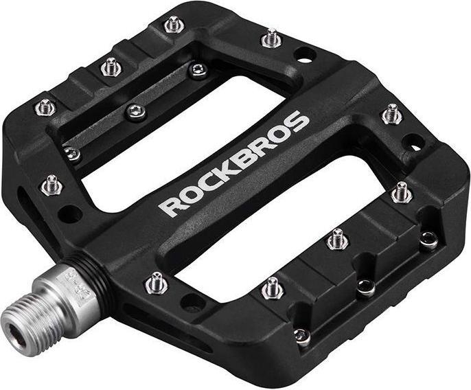 Actual product image Rockbros 2017-12CBK Nylon Bicycle Pedal Set - Black