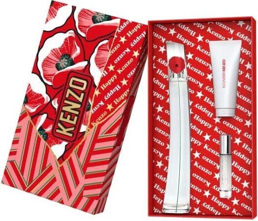 Immagine prodotto Kenzo - Flower By - EDP 100 ml (refillable) + body milk 75 ml + EDP 10 ml (refillable) (Eau de parfum, 100 ml)